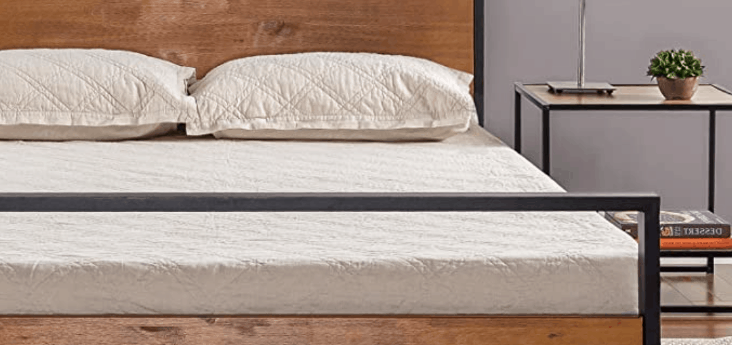 Zinus Ironline Metal And Wood Platform Bed Savings Guru