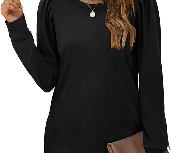 Jescakoo Fall Sweaters for Women Tops Long Sleeve Tops Front