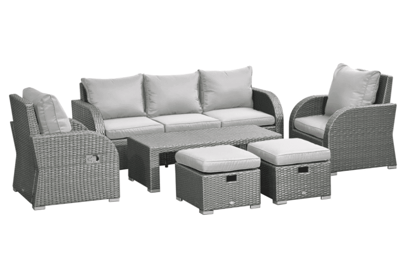 Outsunny Patio Furniture with Cushions, 6 Pieces - Savings Guru