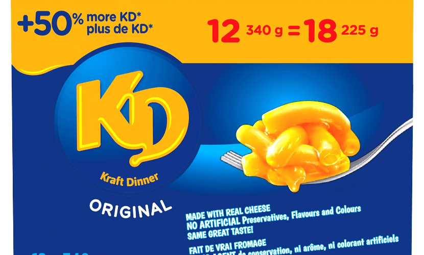 Kraft Dinner Original Macaroni & Cheese 