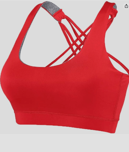 HUNNIT OOZE Sports Bra for Womens - Munsell Red Women Sports