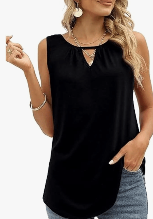 WIHOLL Tank Tops for Women Keyhole V Neck - Savings Guru