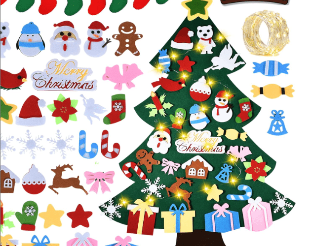 3.4FT Felt Christmas Tree Set Savings Guru